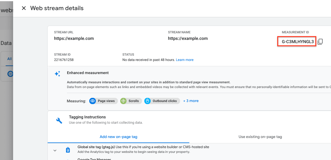 The “G-” ID property