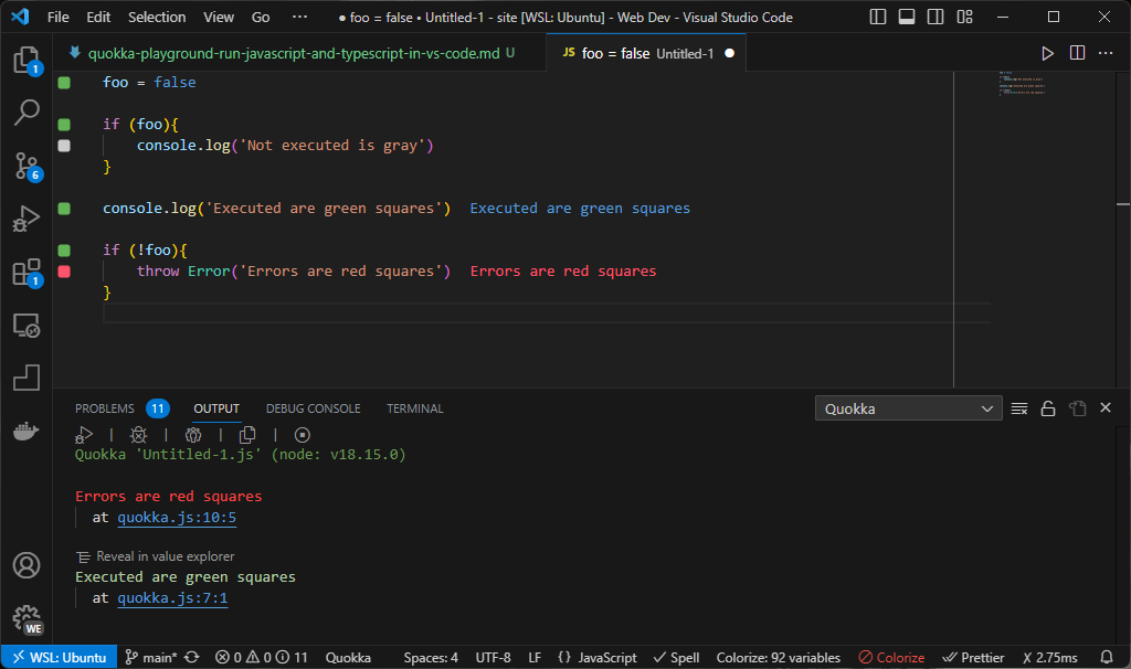 Quokka Squares Indicators